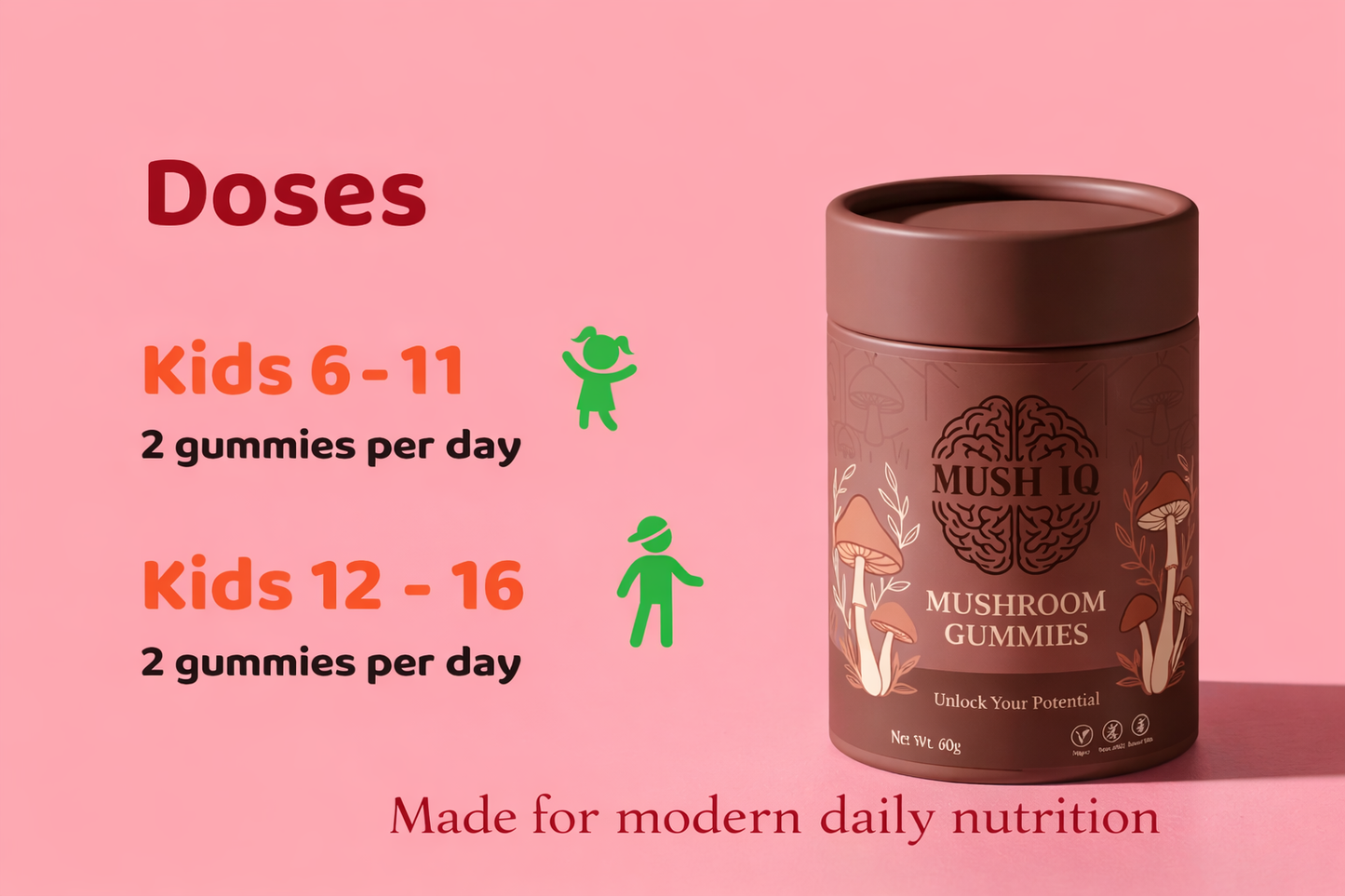 MUSH IQ Focus Gummies